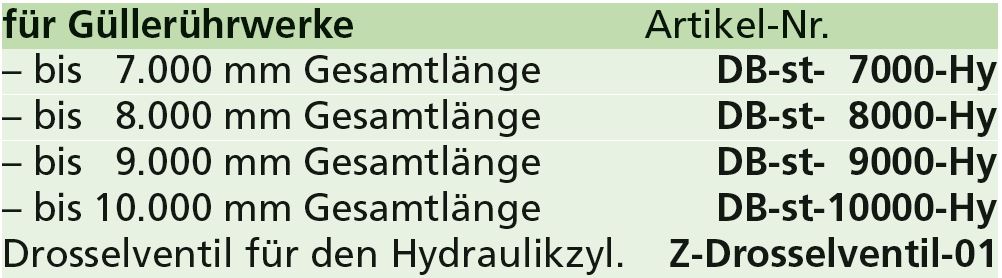 D-Bock starr mit Hydraulik