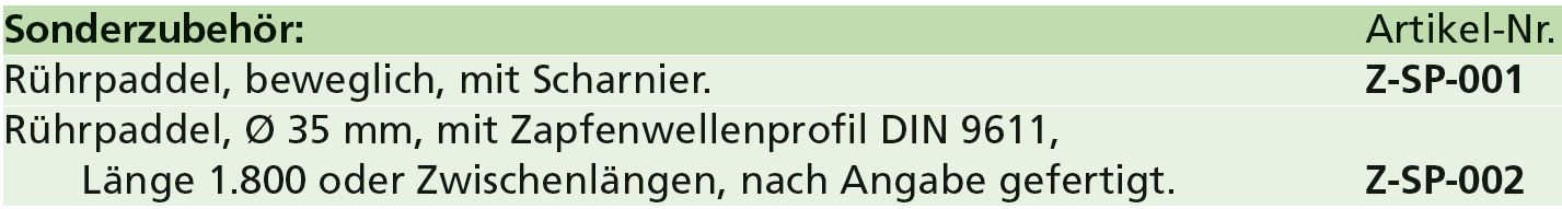 Spaltenrührwerk SP-1 & SP-3 Spaltenrührwerk SP-1 & SP-3