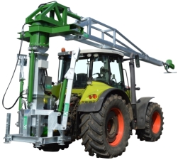 Rührwerkturm drehbar und höhenverstellbar