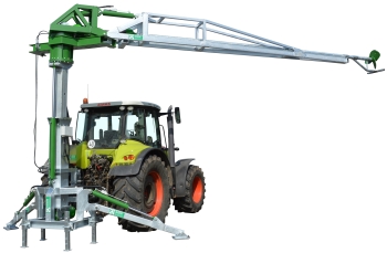 Rührwerkturm drehbar und höhenverstellbar Rührwerkturm drehbar und höhenverstellbar